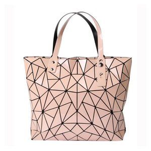 NWOT Pink Geometric Shoulder Bag Tote Bag
